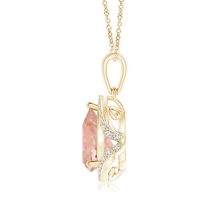 AAA - Morganite / 1.56 CT / 14 KT Yellow Gold