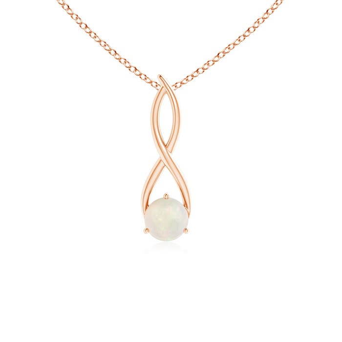 A - Opal / 0.5 CT / 14 KT Rose Gold