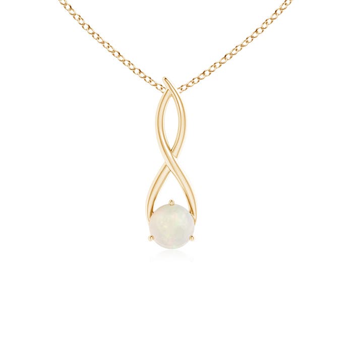 A - Opal / 0.5 CT / 14 KT Yellow Gold