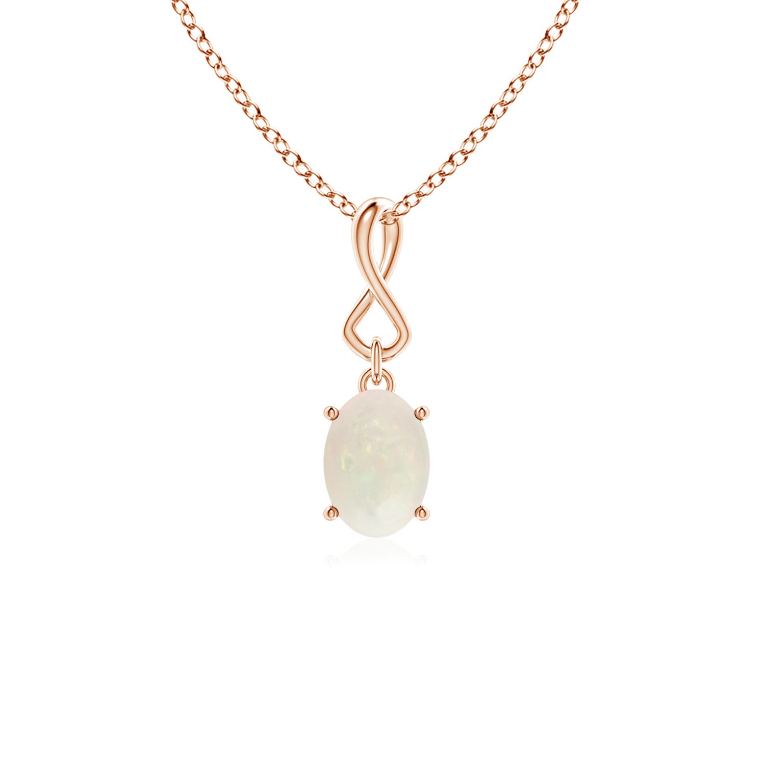 A - Opal / 0.45 CT / 14 KT Rose Gold