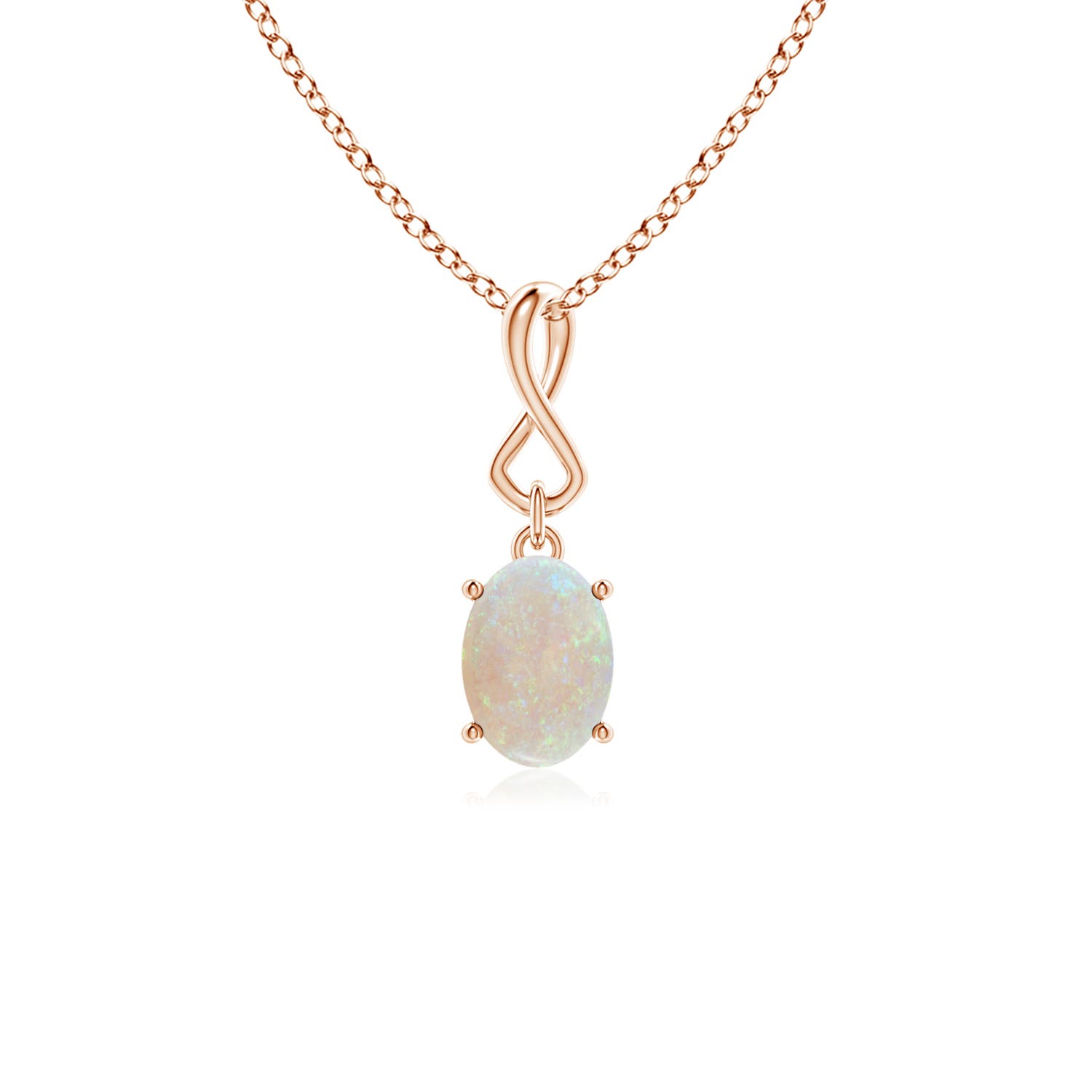 AA - Opal / 0.45 CT / 14 KT Rose Gold