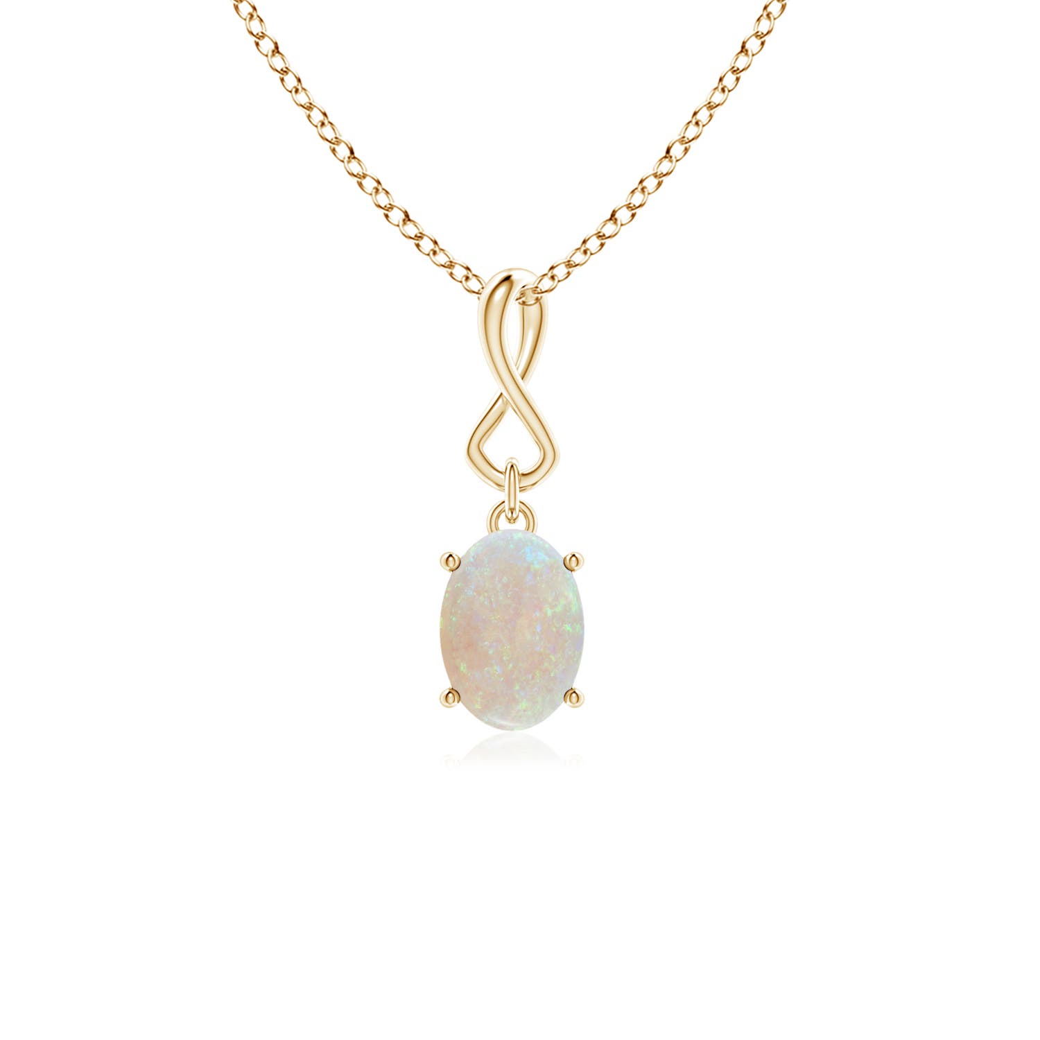 AA - Opal / 0.45 CT / 14 KT Yellow Gold