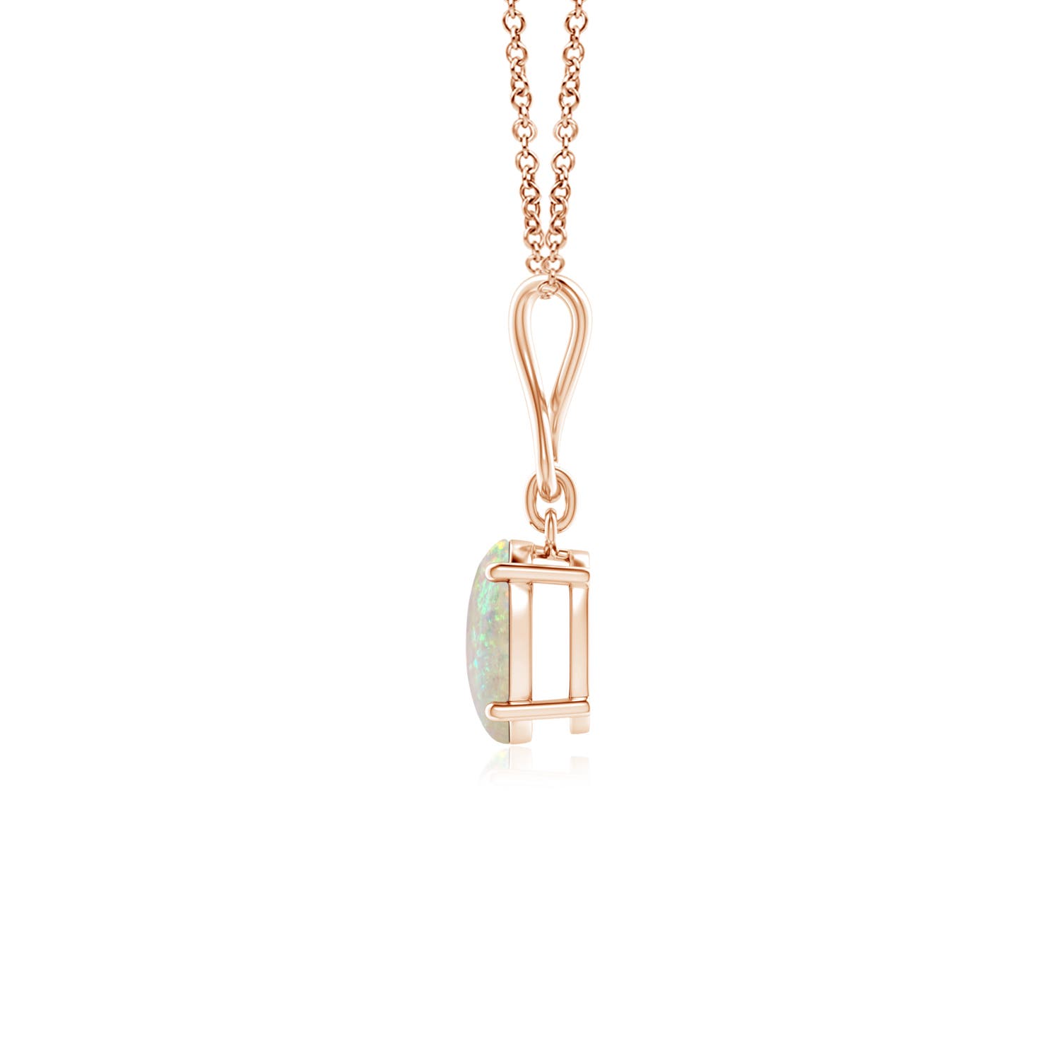 AAA - Opal / 0.45 CT / 14 KT Rose Gold