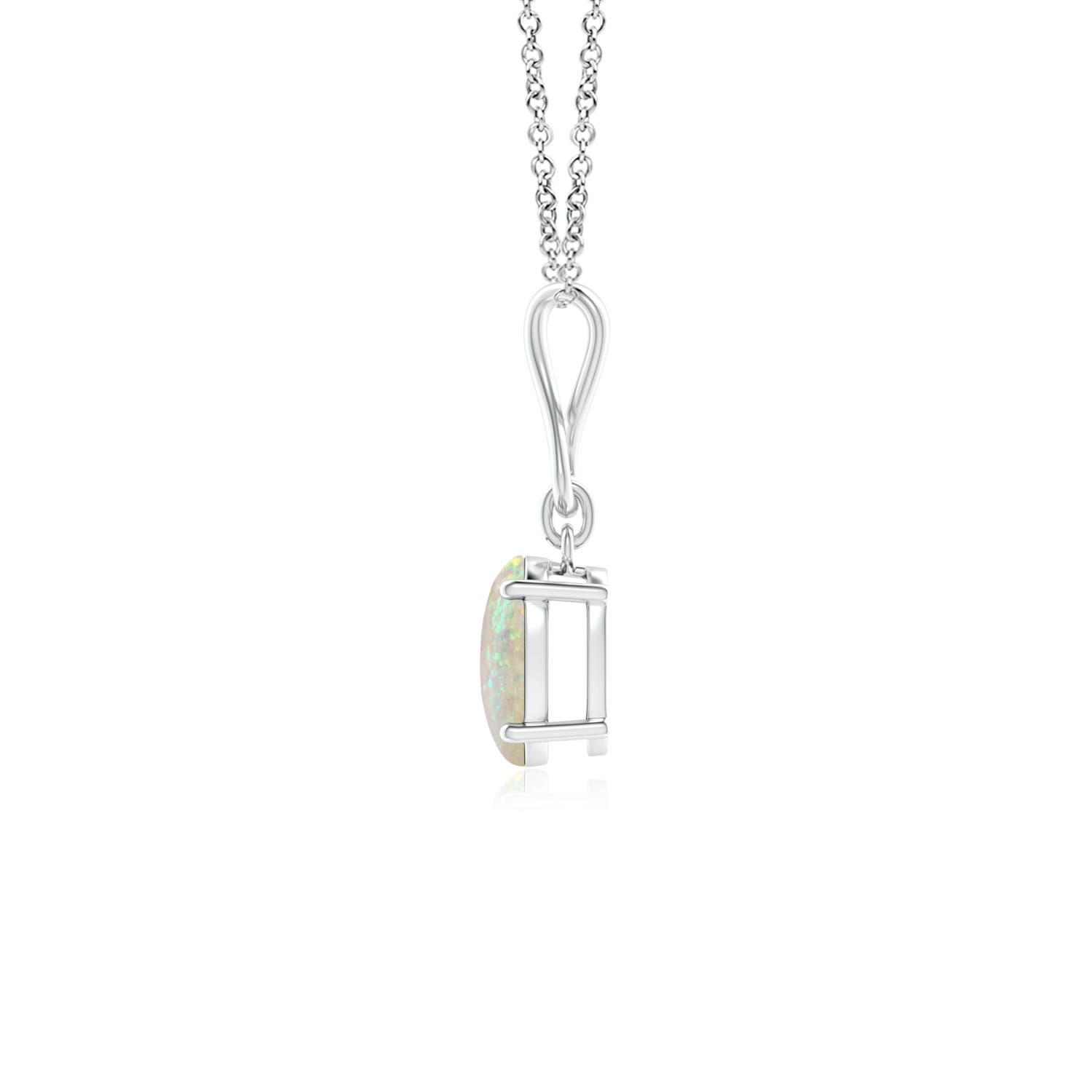 AAA - Opal / 0.45 CT / 14 KT White Gold