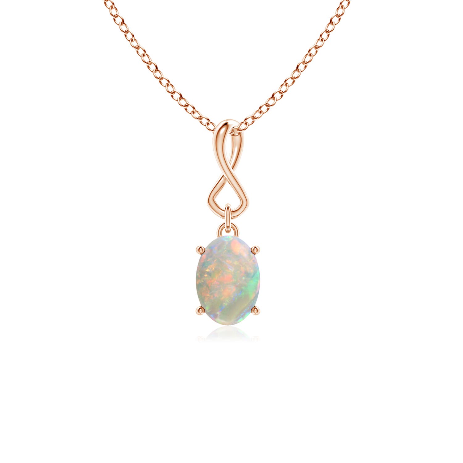 AAAA - Opal / 0.45 CT / 14 KT Rose Gold