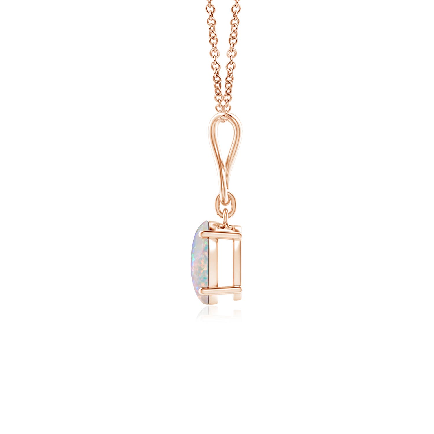 AAAA - Opal / 0.45 CT / 14 KT Rose Gold