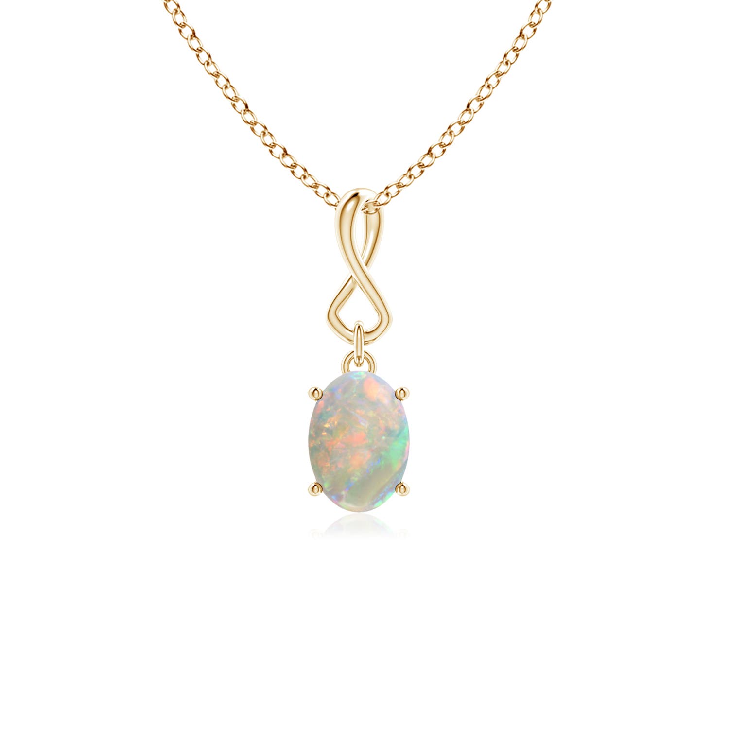 AAAA - Opal / 0.45 CT / 14 KT Yellow Gold