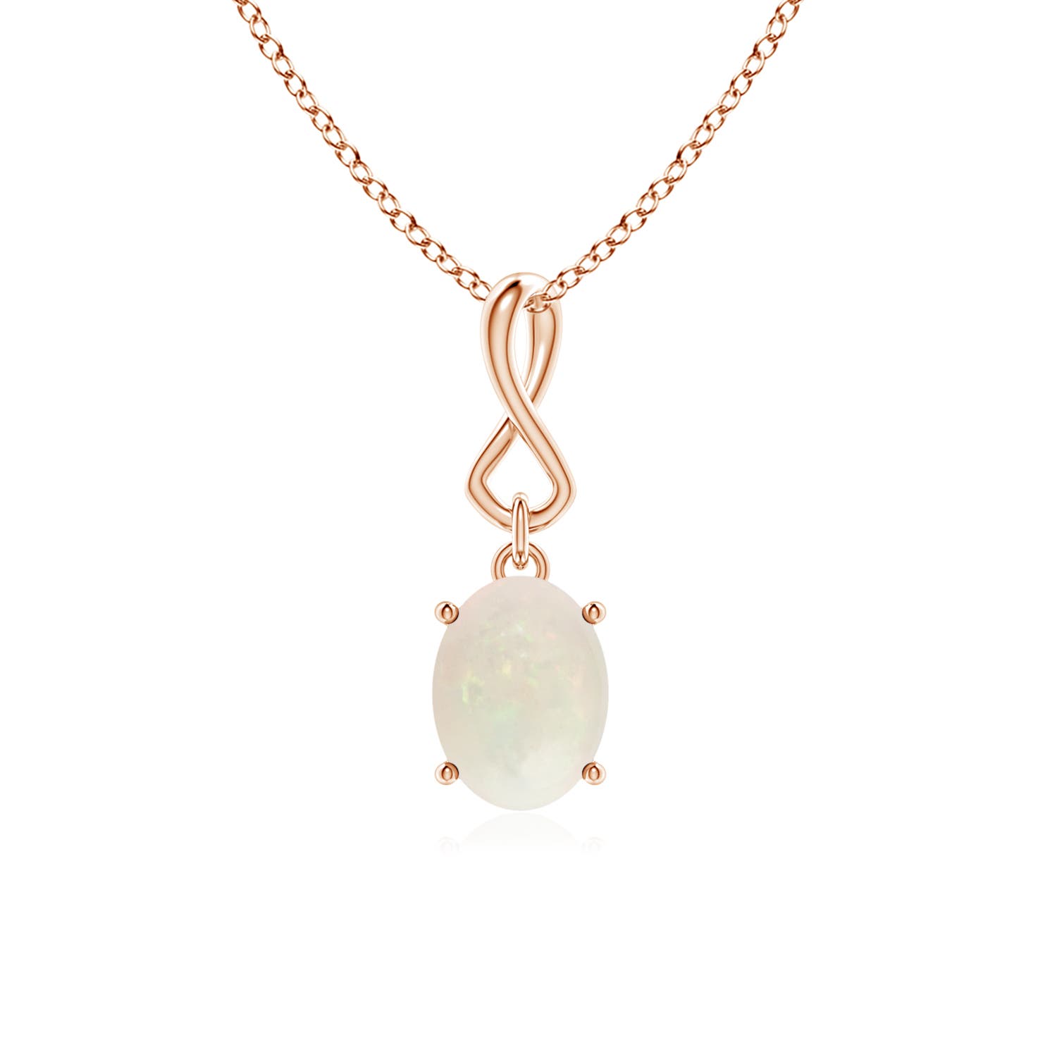 A - Opal / 0.8 CT / 14 KT Rose Gold