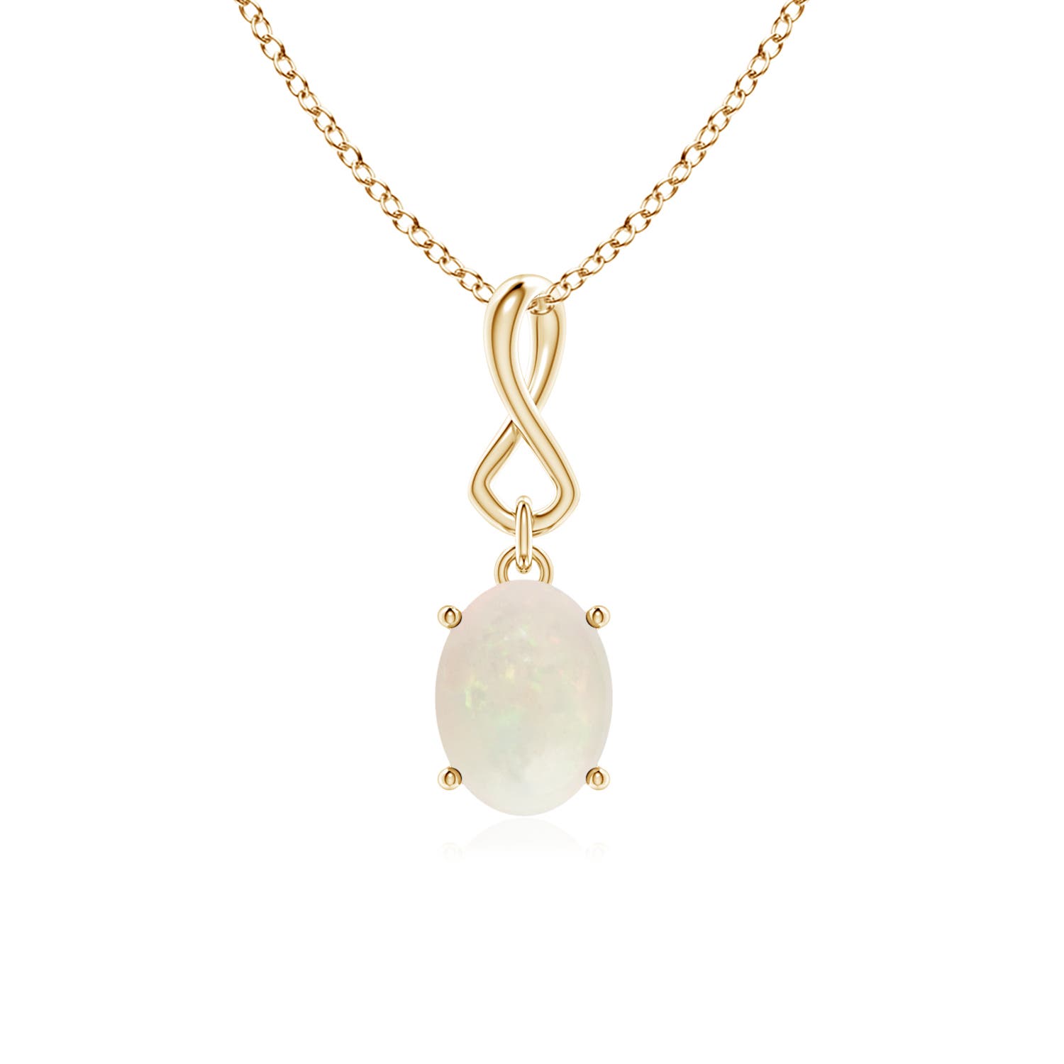 A - Opal / 0.8 CT / 14 KT Yellow Gold