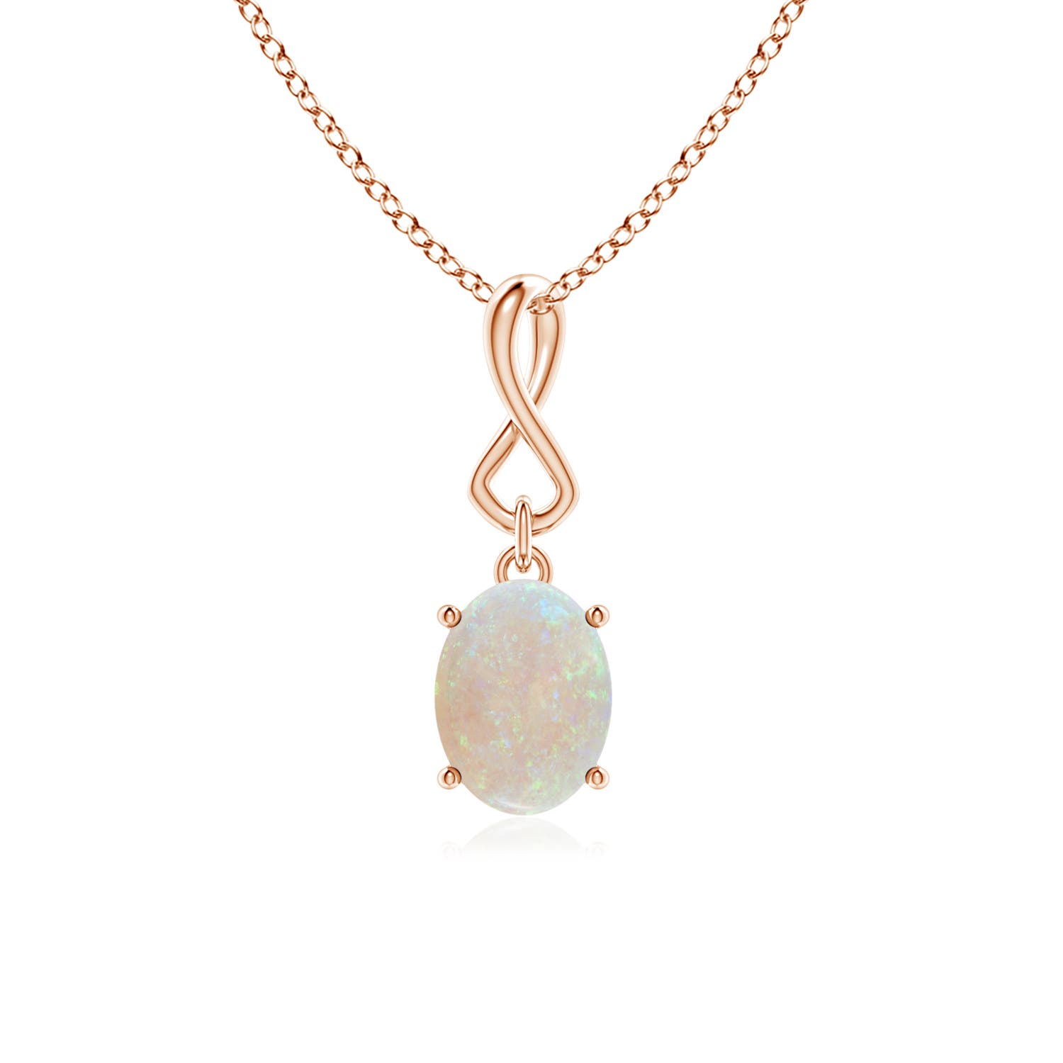 AA - Opal / 0.8 CT / 14 KT Rose Gold