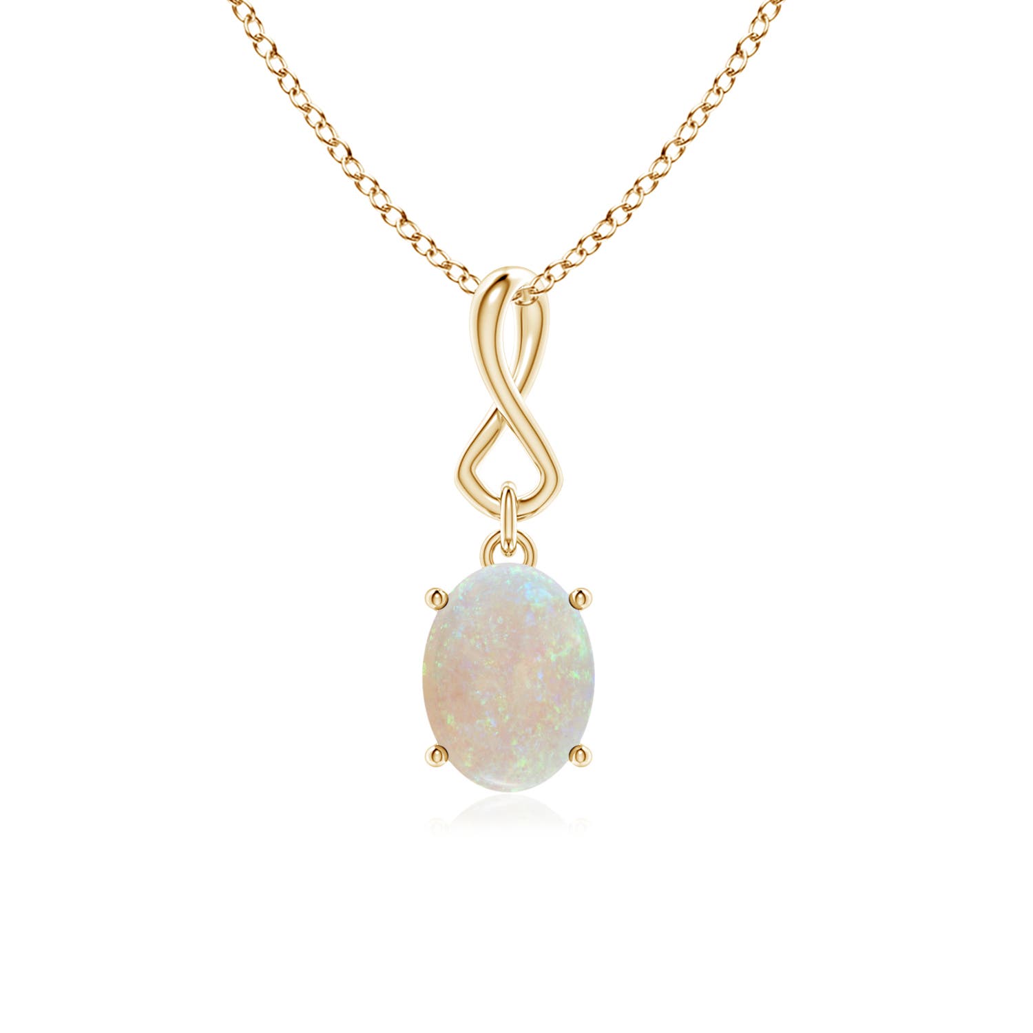 AA - Opal / 0.8 CT / 14 KT Yellow Gold