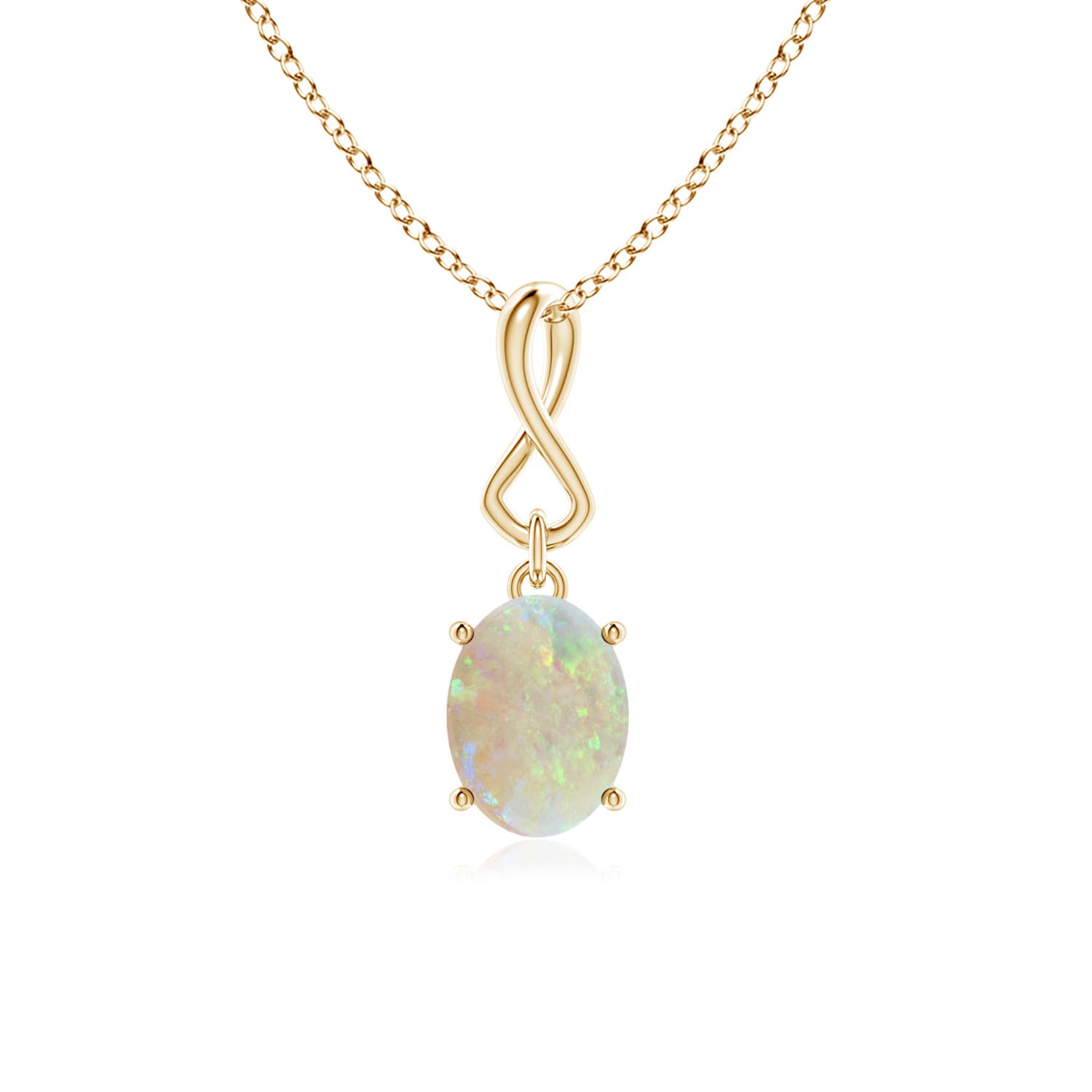 AAA - Opal / 0.8 CT / 14 KT Yellow Gold