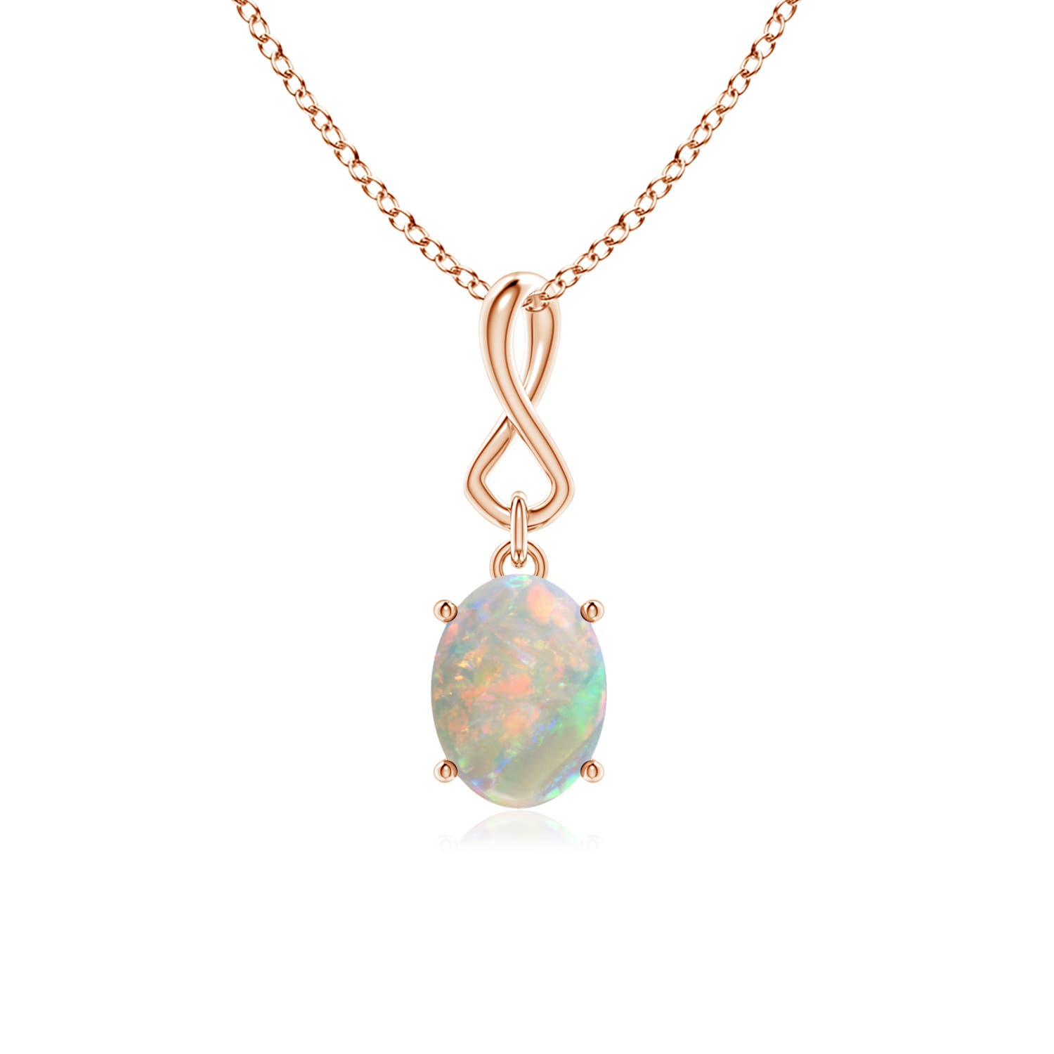 AAAA - Opal / 0.8 CT / 14 KT Rose Gold