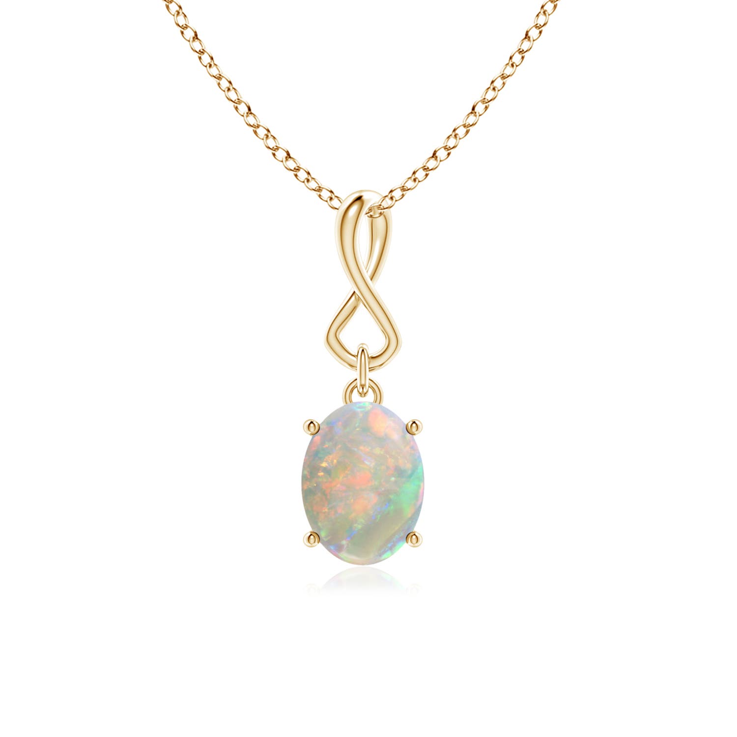 AAAA - Opal / 0.8 CT / 14 KT Yellow Gold