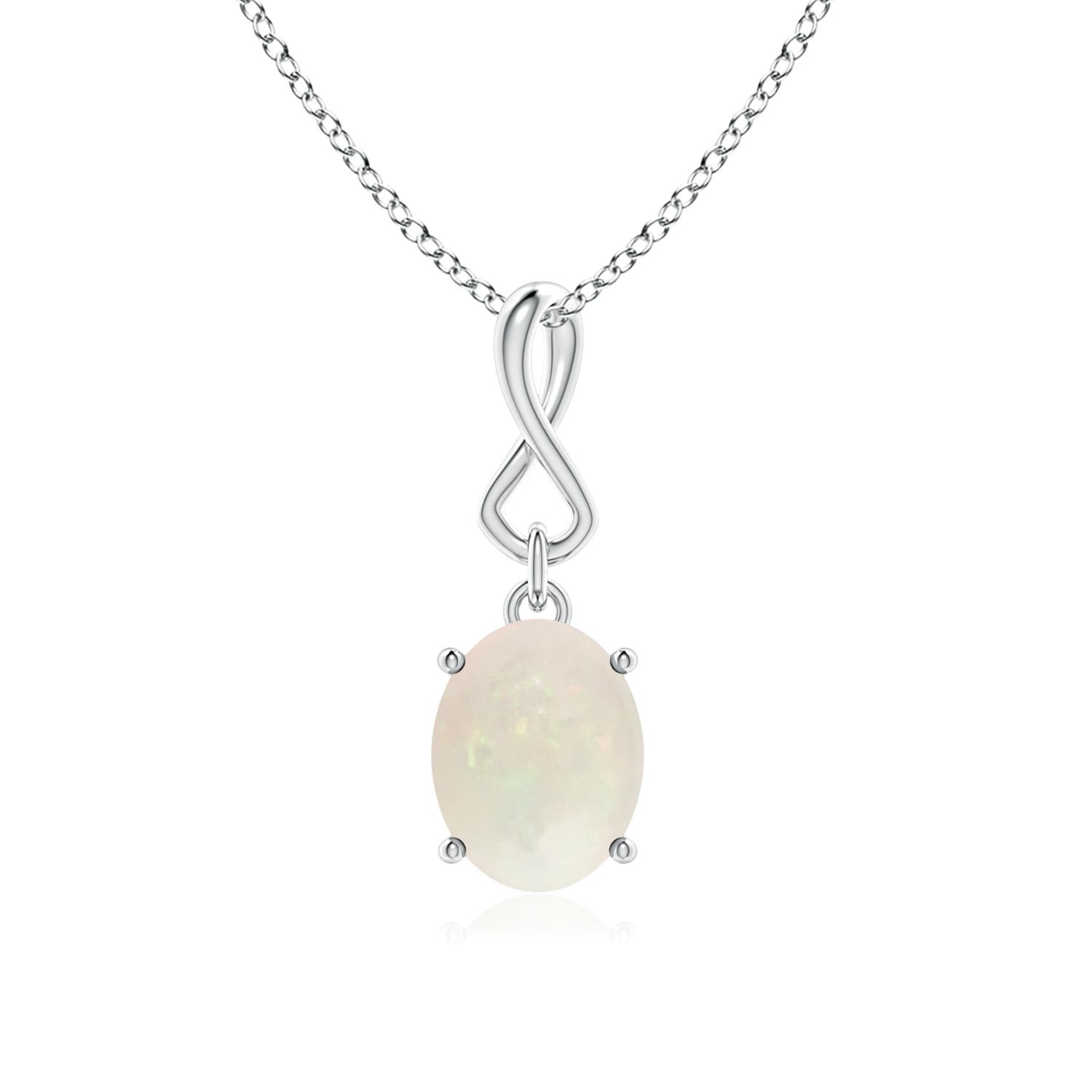 A - Opal / 1.1 CT / 14 KT White Gold