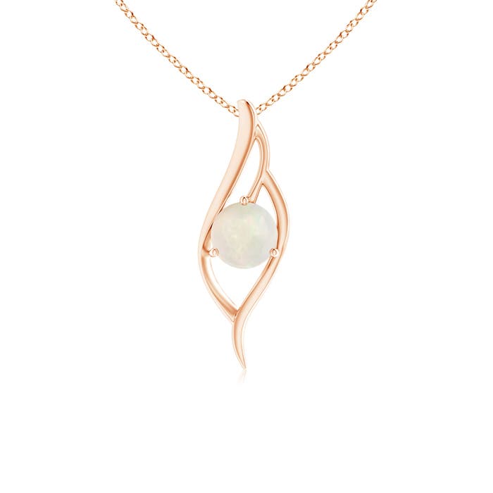 A - Opal / 0.75 CT / 14 KT Rose Gold