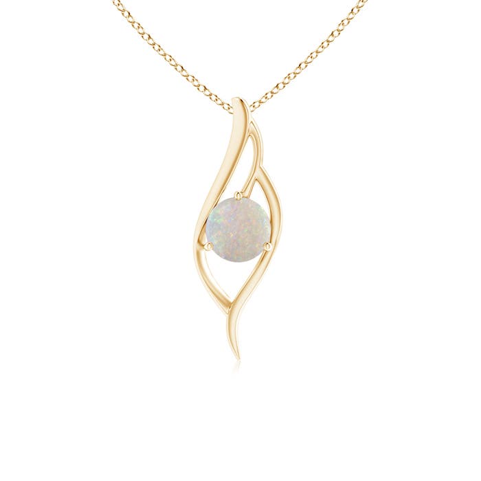 AA - Opal / 0.75 CT / 14 KT Yellow Gold