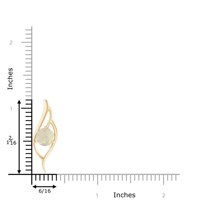 AAA - Opal / 0.75 CT / 14 KT Yellow Gold