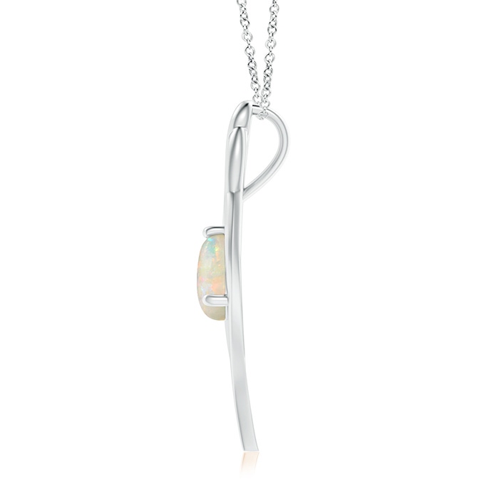 9mm AAAA Opal Angel Wing Bypass Pendant in P950 Platinum product image