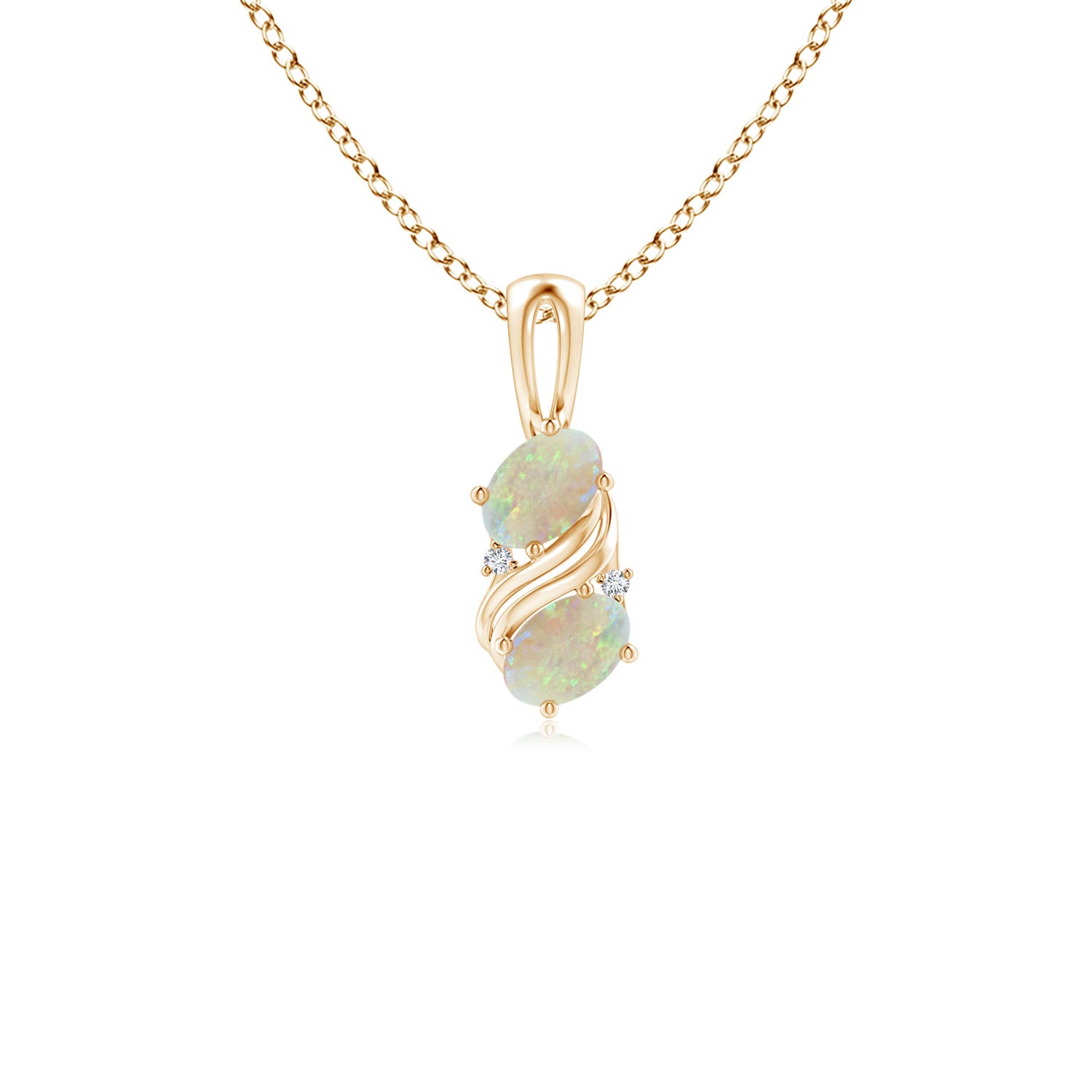 AAA - Opal / 0.31 CT / 14 KT Yellow Gold