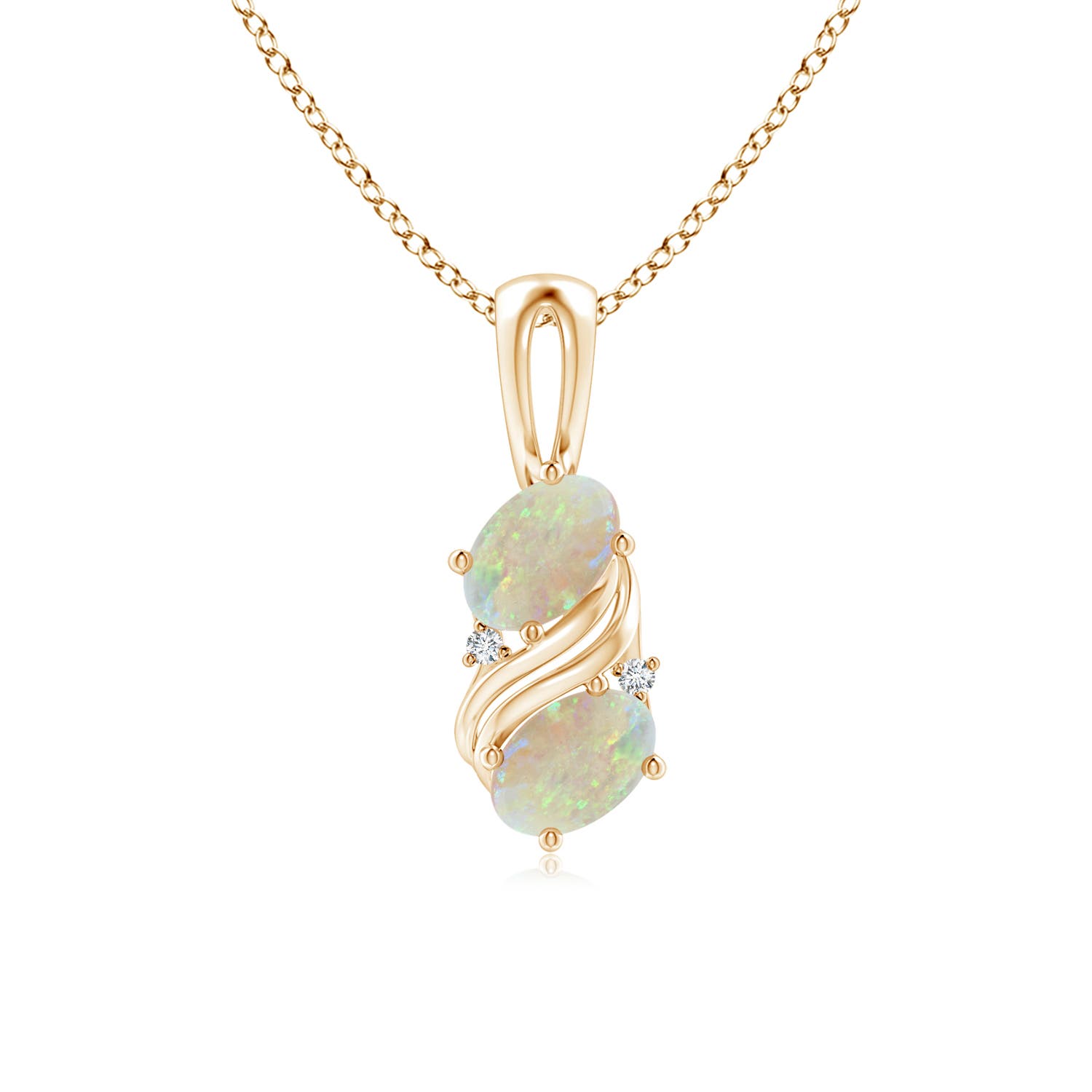 AAA - Opal / 0.58 CT / 14 KT Yellow Gold