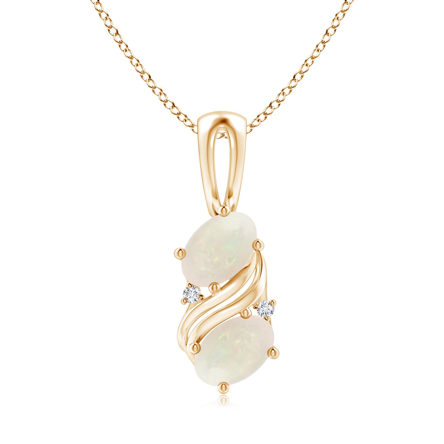 A - Opal / 0.93 CT / 14 KT Yellow Gold