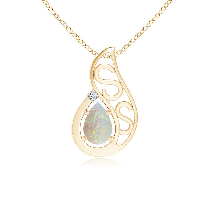 AAA - Opal / 0.27 CT / 14 KT Yellow Gold