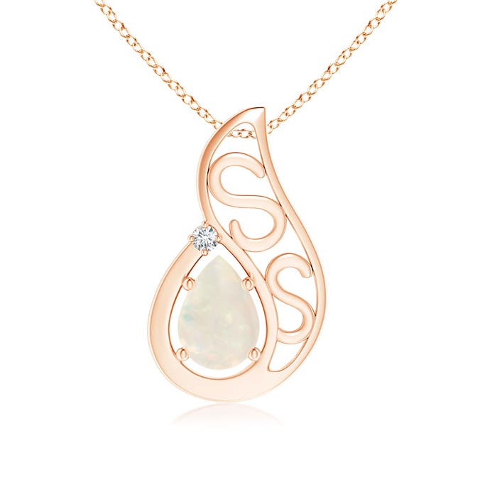 A - Opal / 0.44 CT / 14 KT Rose Gold