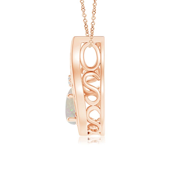 AA - Opal / 0.44 CT / 14 KT Rose Gold