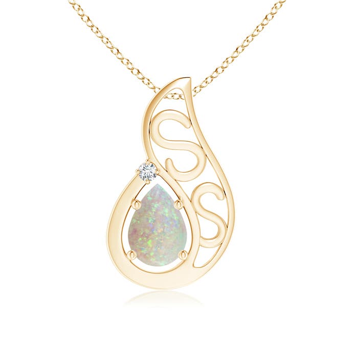 AAA - Opal / 0.44 CT / 14 KT Yellow Gold