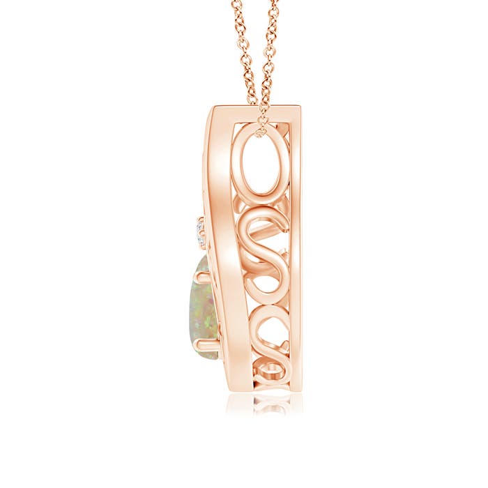 AAAA - Opal / 0.44 CT / 14 KT Rose Gold