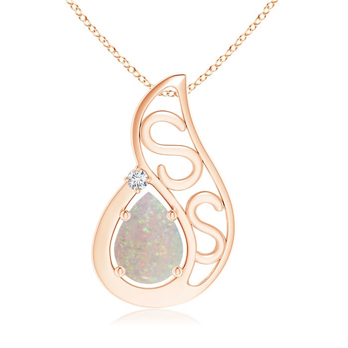 AA - Opal / 0.73 CT / 14 KT Rose Gold