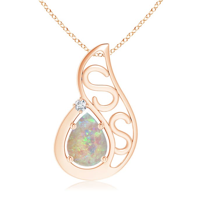 AAAA - Opal / 0.73 CT / 14 KT Rose Gold