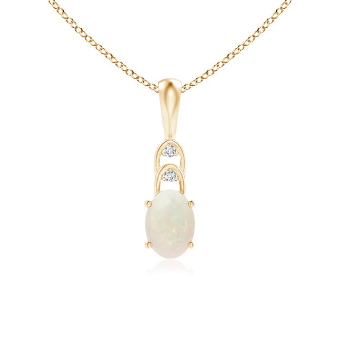 A - Opal / 0.47 CT / 14 KT Yellow Gold