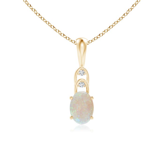 AA - Opal / 0.47 CT / 14 KT Yellow Gold