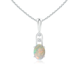 Drop Silver Opal Necklaces & Pendants