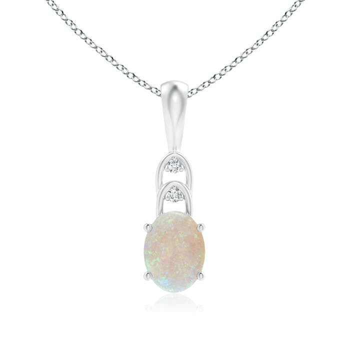 AA - Opal / 0.82 CT / 14 KT White Gold