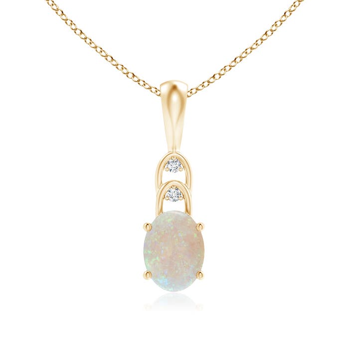 AA - Opal / 0.82 CT / 14 KT Yellow Gold