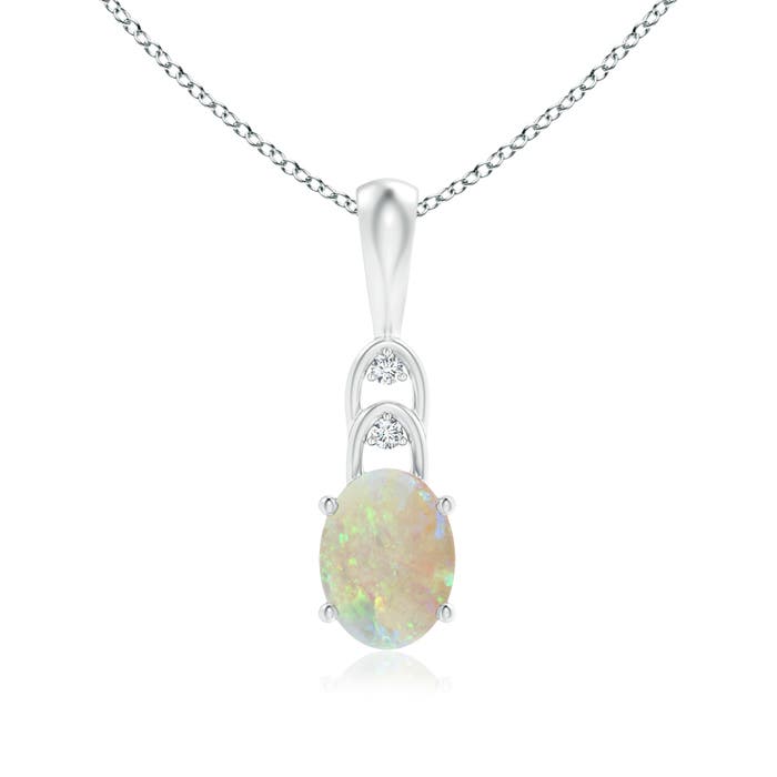 AAA - Opal / 0.82 CT / 14 KT White Gold