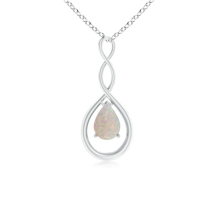 AA - Opal / 0.42 CT / 14 KT White Gold