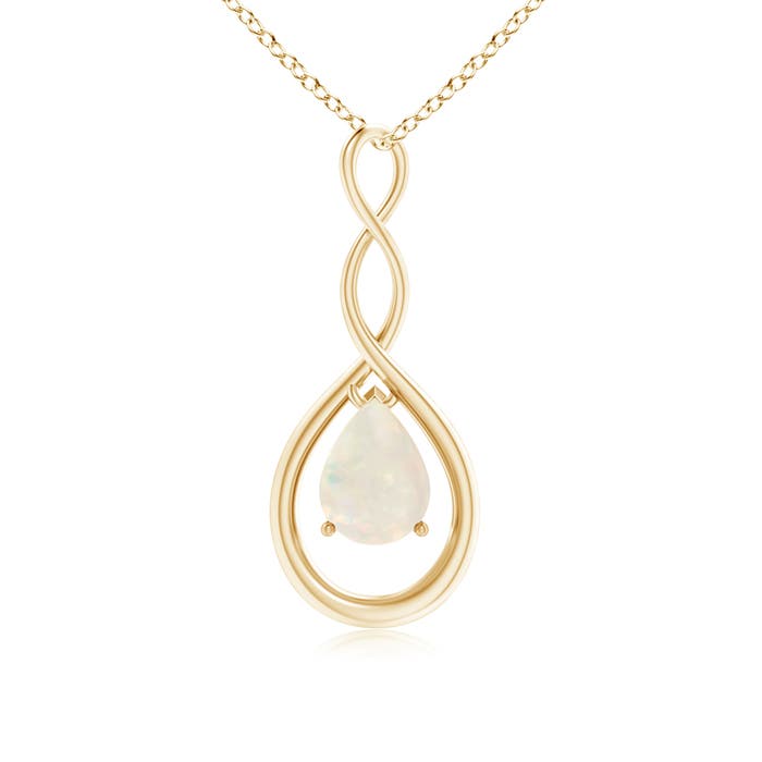 A - Opal / 0.7 CT / 14 KT Yellow Gold