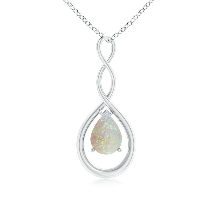 AAA - Opal / 0.7 CT / 14 KT White Gold