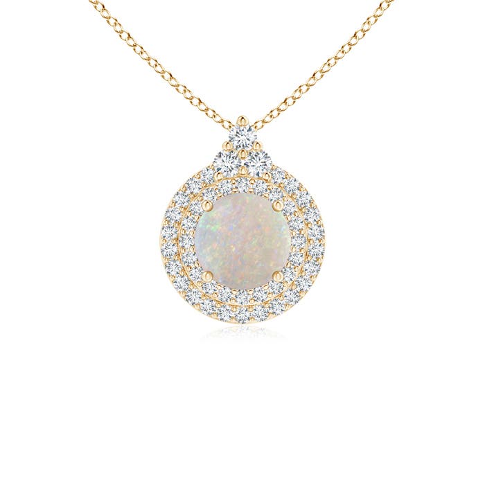 AA - Opal / 0.75 CT / 14 KT Yellow Gold