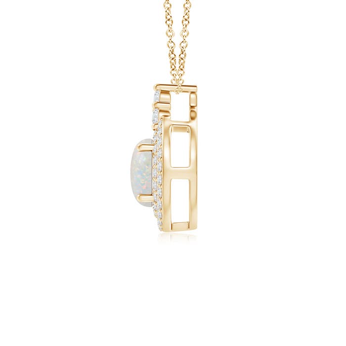 AA - Opal / 0.75 CT / 14 KT Yellow Gold