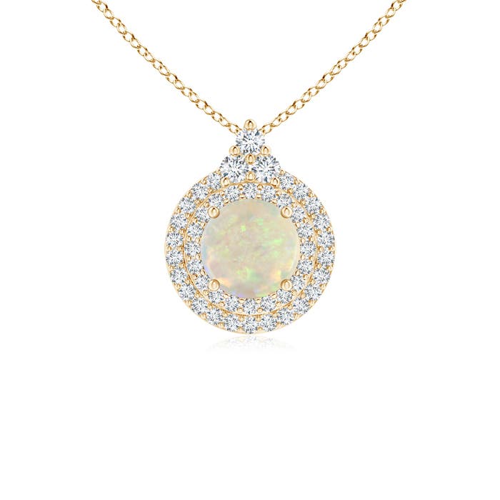 AAA - Opal / 0.75 CT / 14 KT Yellow Gold