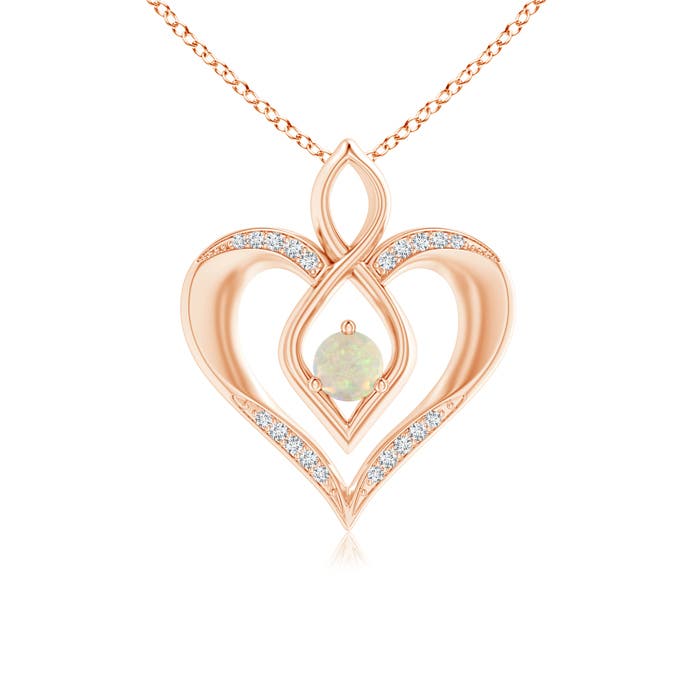 AAA - Opal / 0.25 CT / 14 KT Rose Gold