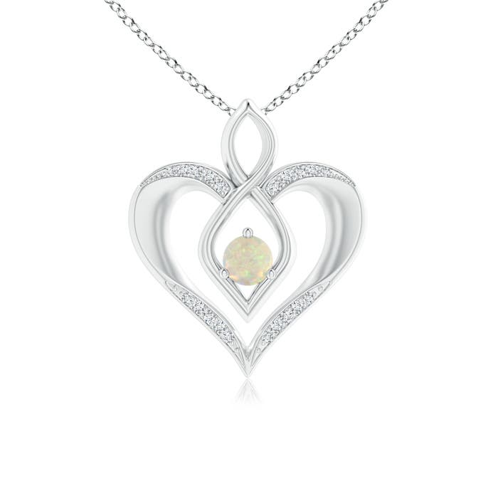 AAA - Opal / 0.25 CT / 14 KT White Gold