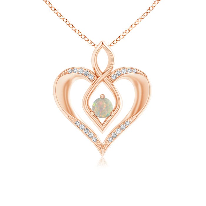 AAAA - Opal / 0.25 CT / 14 KT Rose Gold