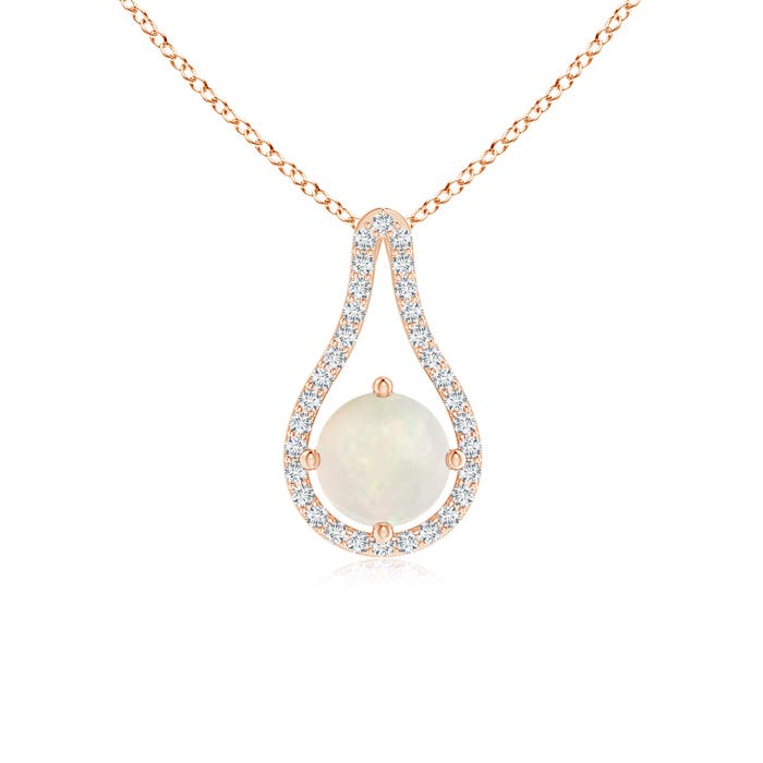 A - Opal / 0.66 CT / 14 KT Rose Gold