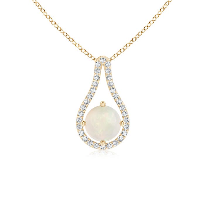 A - Opal / 0.66 CT / 14 KT Yellow Gold